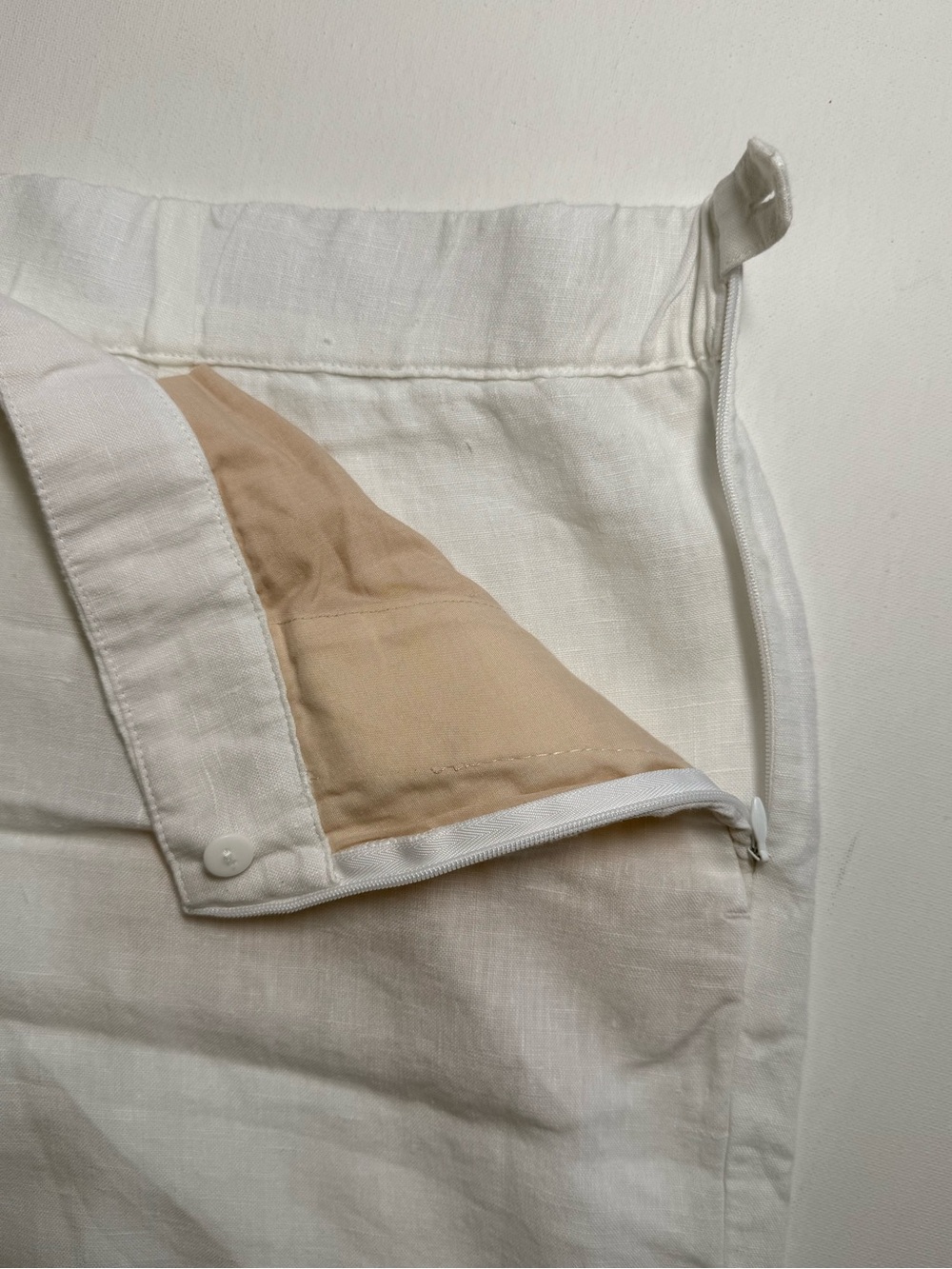 J. Jill Love Linen White Wide Leg Cropped Pants XL Boho Coastal - Picture 13 of 15